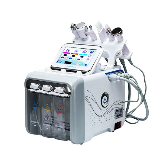 Hydrogen-Oxygen Facial Machine – A 7 in 1 Multifunctional Hydra Face Care Device for Skin Moisturizing – A Professional Vacuum Cleaning Jet for Home and Beauty Salon