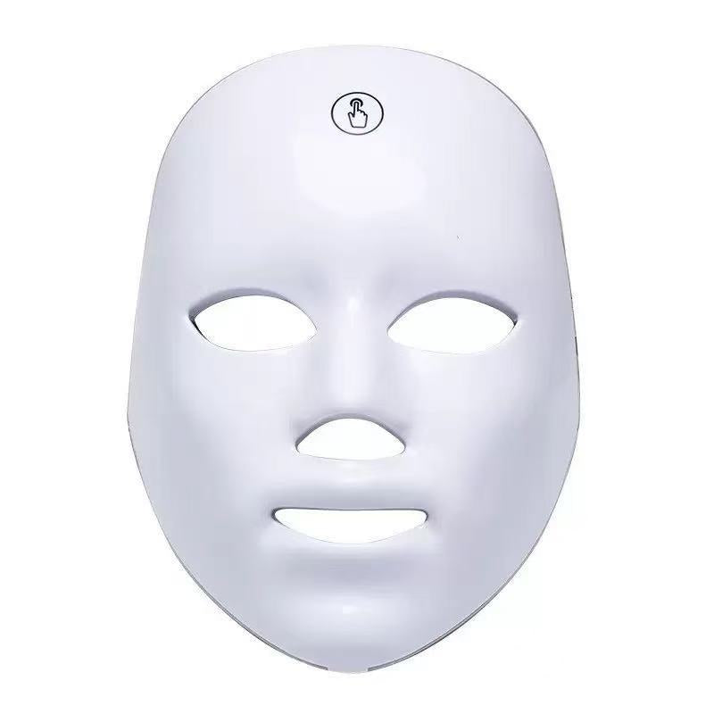Red Light Therapy for Face, 7 Colors LED Face Mask Light Therapy Portable Rechargeable Red Light Therapy Mask Skin Care Device at Home and Travel for Anti-Aging