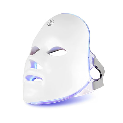 Red Light Therapy for Face, 7 Colors LED Face Mask Light Therapy Portable Rechargeable Red Light Therapy Mask Skin Care Device at Home and Travel for Anti-Aging