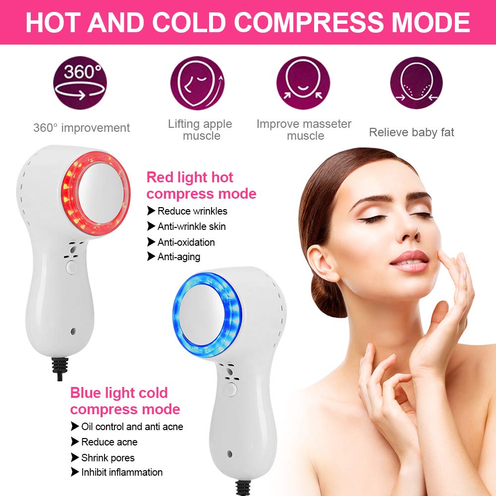 Cyro Therapy Hot and Cold Face Massager for Anti-Wrinkle Skin Tighten Lifting and Shriking Pores